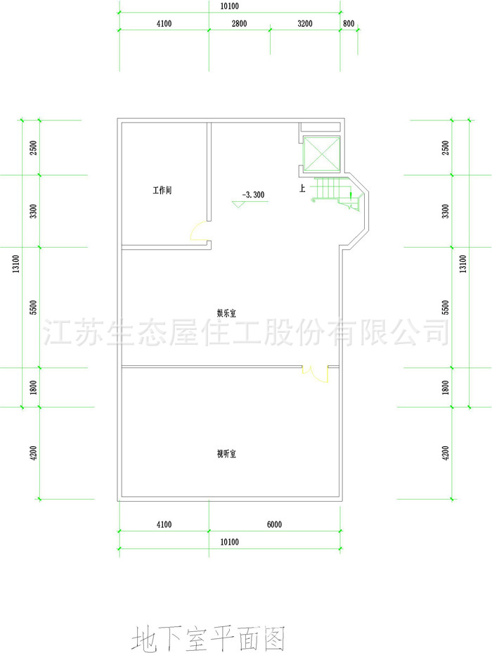 V201402-地下室平面图