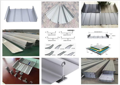 玉鑫通 铝镁锰屋面板 仿古瓦 0.6mm直立锁边铝镁锰屋面板 H型钢