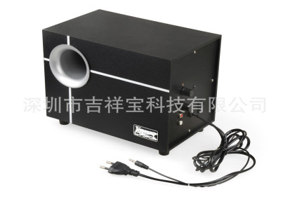JXB-2203木质2.1音箱 AC220V供电多媒体木质低音炮 电脑音箱