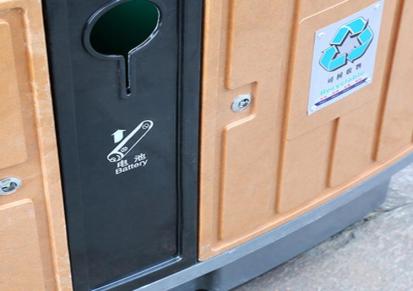 户外垃圾桶分类玻璃钢垃圾箱实木环保果壳箱公园小区垃圾桶