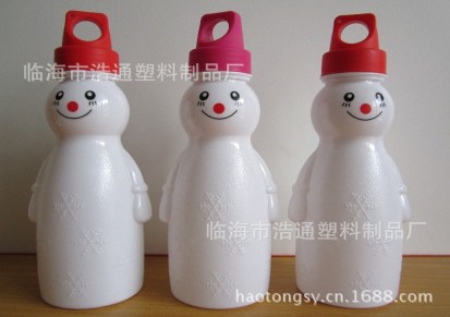 2013新款500ml 运动水壶 /PE塑料水壶 /圣诞雪人水壶礼品