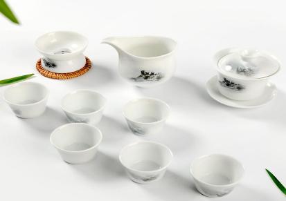 厂家批发家用功夫茶具套装  中式百货青瓷茶具 定制整套陶瓷茶具