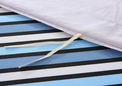 米月光家纺 纯棉印花四件套 全棉套件 床单被套 简约系床上用品