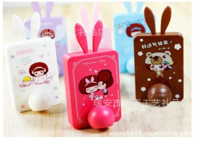 创意礼品iPhone4兔子镜兔女郎储物化妆镜子首饰收纳柜