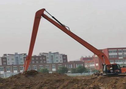 大同27米加长臂挖掘机出租公路深基坑施工铁路基坑开挖万世达机械