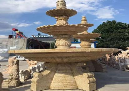 水系异型石材加工雕刻 正直喷泉雕塑 大理石雕刻石喷泉厂家