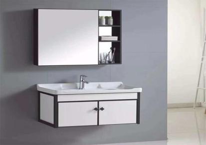 铝唯 全铝整体浴室柜 卫浴洗手台 铝合金卫浴柜 简欧现代 来图定制