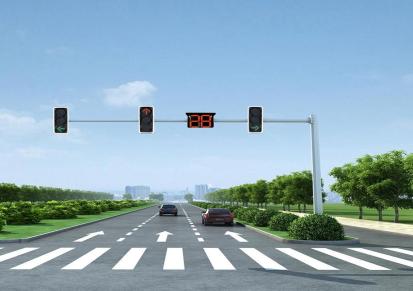 交通道路监控杆 小区监控视频立杆L型八角红绿灯杆支架