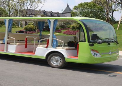 新三协 电动观光车18座-23座 绿色高性能美观旅游景观车