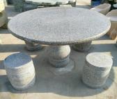 雕刻镂空石桌子 常年供应 兴邦 公园花岗岩石凳子
