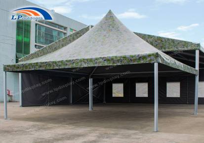 丽平定制可印刷5x5m户外活动欧式尖顶锥顶帐篷遮阳帐篷