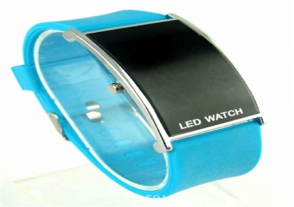 【批发新款】拱桥型LED电子手表 果冻手表 休闲电子手表弧面手表