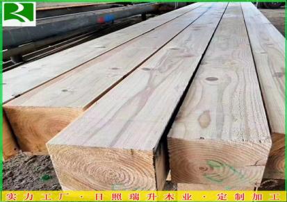 工程建筑方木加工厂家瑞升木业 定做四面见线光面方木