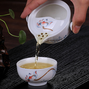 定制汝窑茶具快客杯一壶二杯便携式旅行茶具陶瓷套装礼品厂家特价