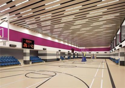 篮球场运动木地板翻新 健身房实木地板 迅启鑫德厂家