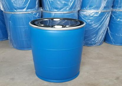 200升直口法兰塑料桶 200L双环铁箍塑料桶