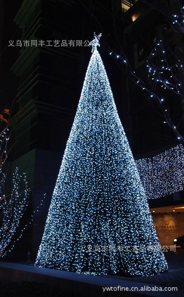 单层圣诞树圣诞灯树 冰条灯树 圣诞树 双层圣诞树