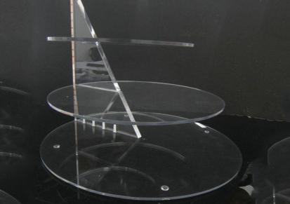 亚克力蛋糕架 透明有机玻璃蛋糕展示架 通用四层圆形展示架 RTAKO