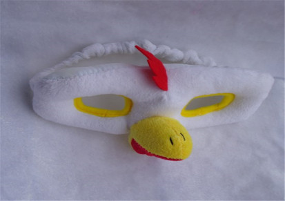 毛绒玩具节日派对装饰动物眼罩小公鸡