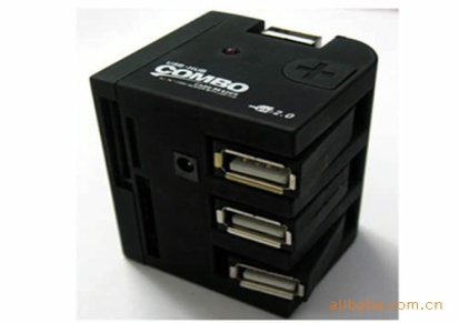 大量供应USB读卡器+HUB USB旋转COMBO
