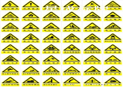 厂家供应 三脚警示牌 施工煤矿警示牌 防滑警示牌 消防安全标识
