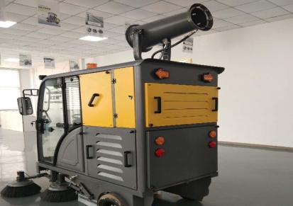 S2000五刷头驾驶式扫地机加装雾炮防扬尘电动扫地车厂家直销质量保障
