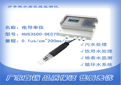 迪埃普水质在线监测仪 HUS3500-DPH75酸碱度仪 测量水体质量