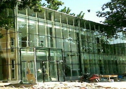 北京建安折叠阳光房玻璃屋电动折叠手动平移天窗