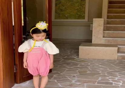 巴拉巴拉夏季休闲韩版女童连衣裙一二线品牌折扣童装尾货