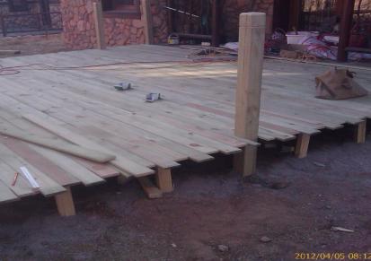 胜杰腾达昌平碳化木地板 昌平碳化木平台设计 阳台碳化木围栏