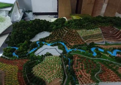 湖南地区政府扶贫地形沙盘，新农村改造规划沙盘模型设计制作公司