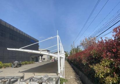 宿州候车站台膜结构遮阳棚厂家 创雷户外充电桩汽车停车棚