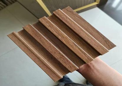 实木格栅 凸凹表层喷涂 免漆高光玄关墙板 盟威木业