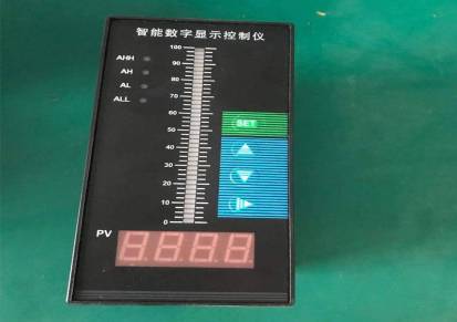 智能数字显示控制仪单光柱数字调节显示温度液位压力控制仪