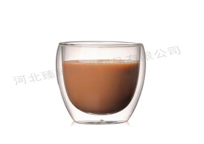 耐热玻璃茶杯 透明耐热玻璃茶杯 臻琦定制 玻璃茶杯 双层玻璃茶杯
