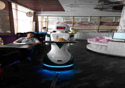 硅智科技酒店服务型送餐机器人