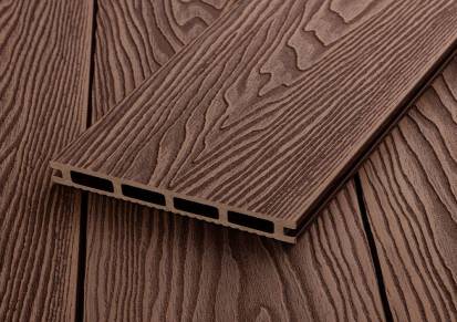 防滑木塑深压纹地板146mmx24mm塑木板一次热成型适合户外复合地板使用