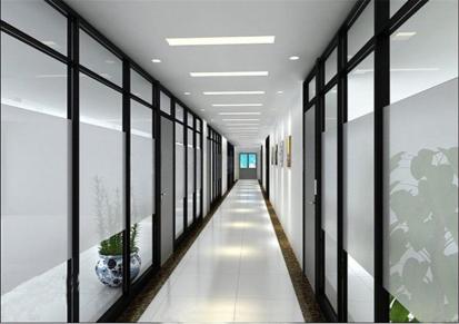 磨砂钢化玻璃隔断 科优隔墙装饰 办公室玻璃隔断 品质保障