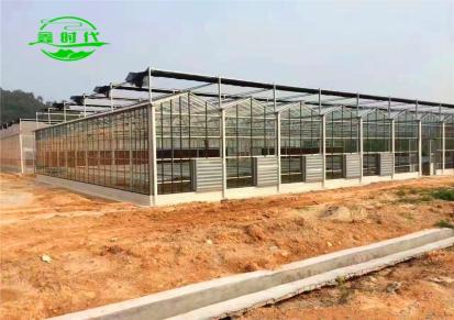 花卉种植蔬菜大棚 景观玻璃温室 鑫时代 智能农业生态种植