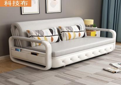 妮曼顿沙发床可折叠床1.2米乳胶单人多功能双人客厅小户型懒人沙发科技布沙发床两用