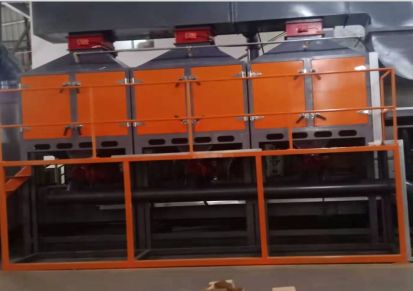 江苏温州定制6万风量催化燃烧设备 喷漆房废气治理催化燃烧一体机