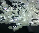 LED仿真白色枫叶枫树灯光节圣诞节仿真树白色枫叶会展商场公园