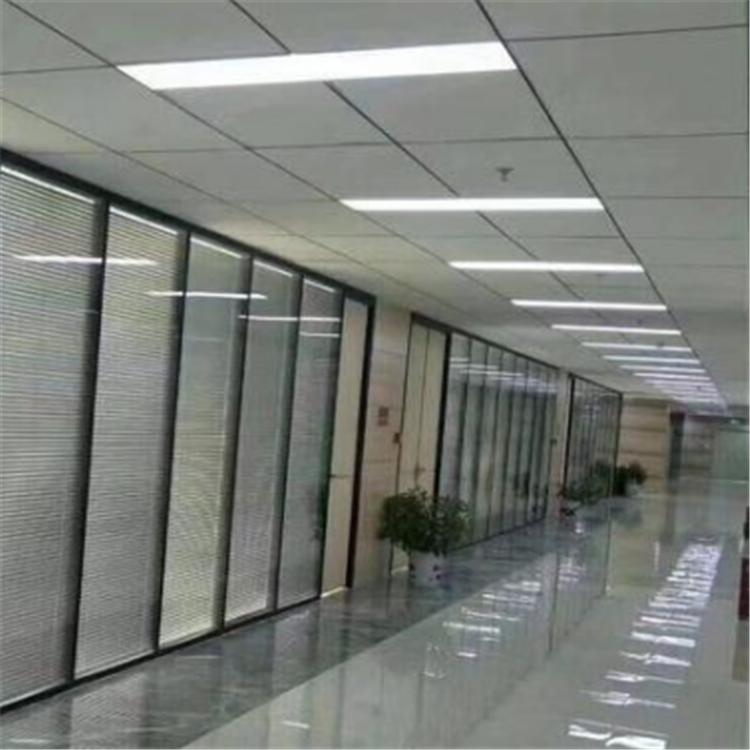 高隔间玻璃隔断 办公双层玻璃百叶隔断 高隔间价格 超宇隔墙