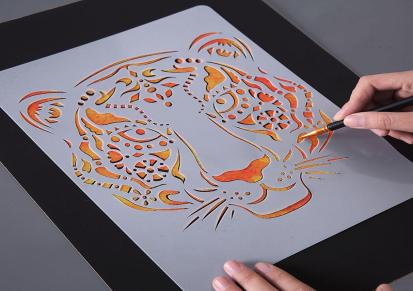 喷漆模板 喷涂模版 镂空创意动物主题涂鸦画画 喷涂彩绘喷花模板 苏州理想