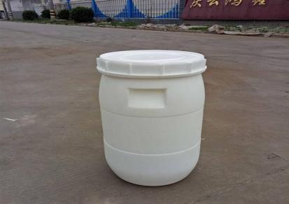 众越 大口塑料桶 40L圆形带盖加厚材质 防磨耐摔