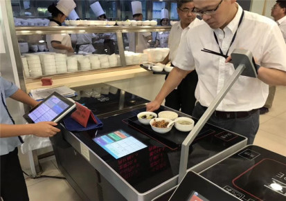 小邦士智慧餐台 快速收结算台 智能餐饮消费机