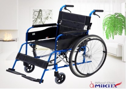 MIKI三贵M-43KJ航太铝轮椅可折叠 免充气