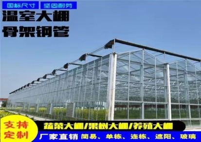 厂家专业打造玻璃温室大棚