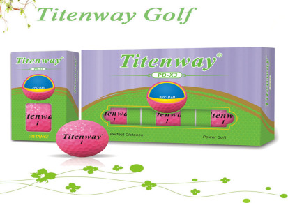 titenway3层高尔夫球彩球工厂直销可批发