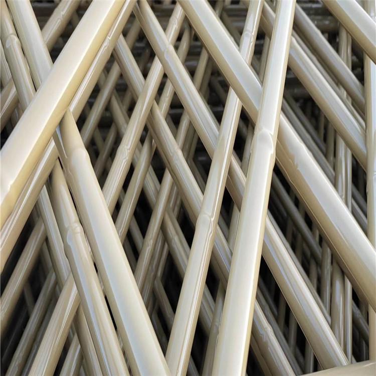 天津市仿竹栏杆量大从优竹节管栏杆满佰丝网